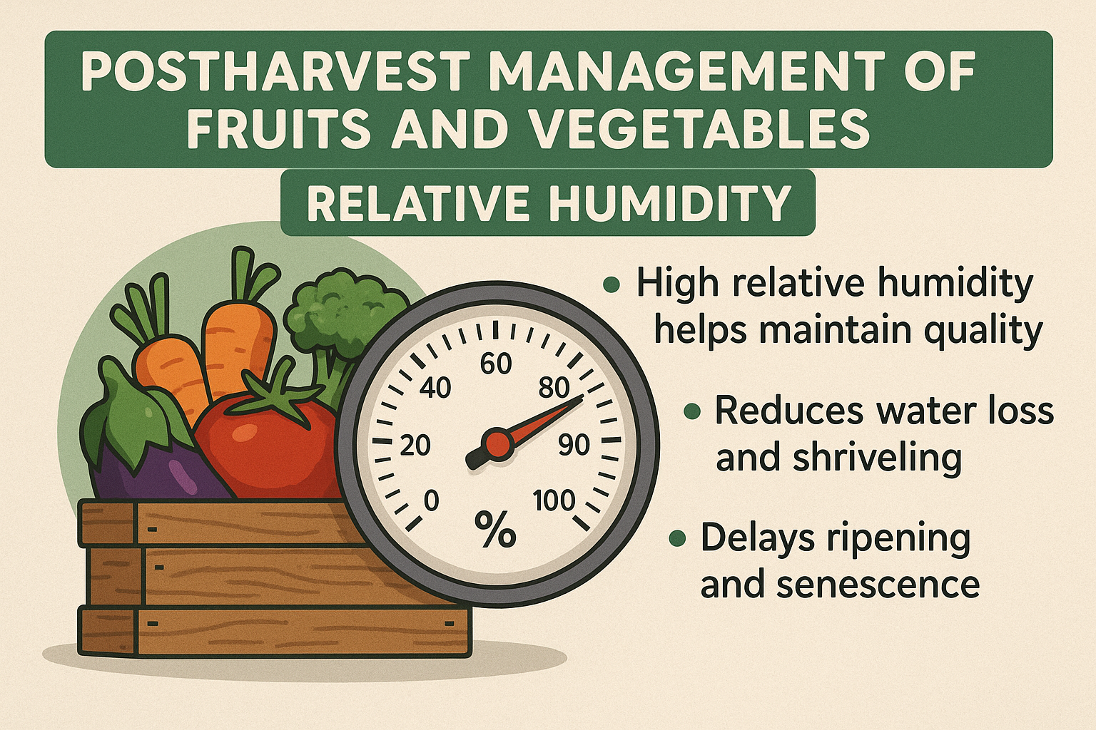 Post-Harvest Management of Fruits and Vegetables: Role of Relative Humidity in Storage and Transportation